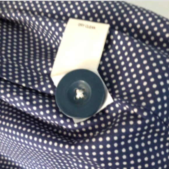 Max Studio London Natalie Jacket Women’s Size L Blue Red Cream Embroidered Dots - Picture 15 of 16